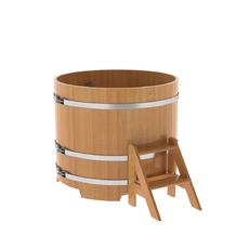 BentWood круглая из лиственницы (D=1,17 м.), h=1 м. Натуральная Премиум купель фото