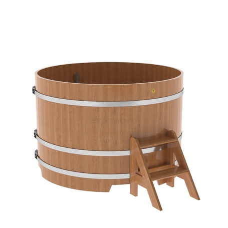 BentWood круглая из дуба (D=1,50 м.), h=1 м. Натуральная Премиум купель фото  фото - 1