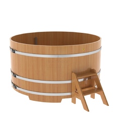 BentWood круглая из лиственницы (D=1,80 м.), h=1 м. Натуральная Премиум купель фото