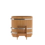 BentWood овальная из лиственницы (0,59х1,06 м.), h=1 м. Натуральная Премиум купель фото  фото - 4